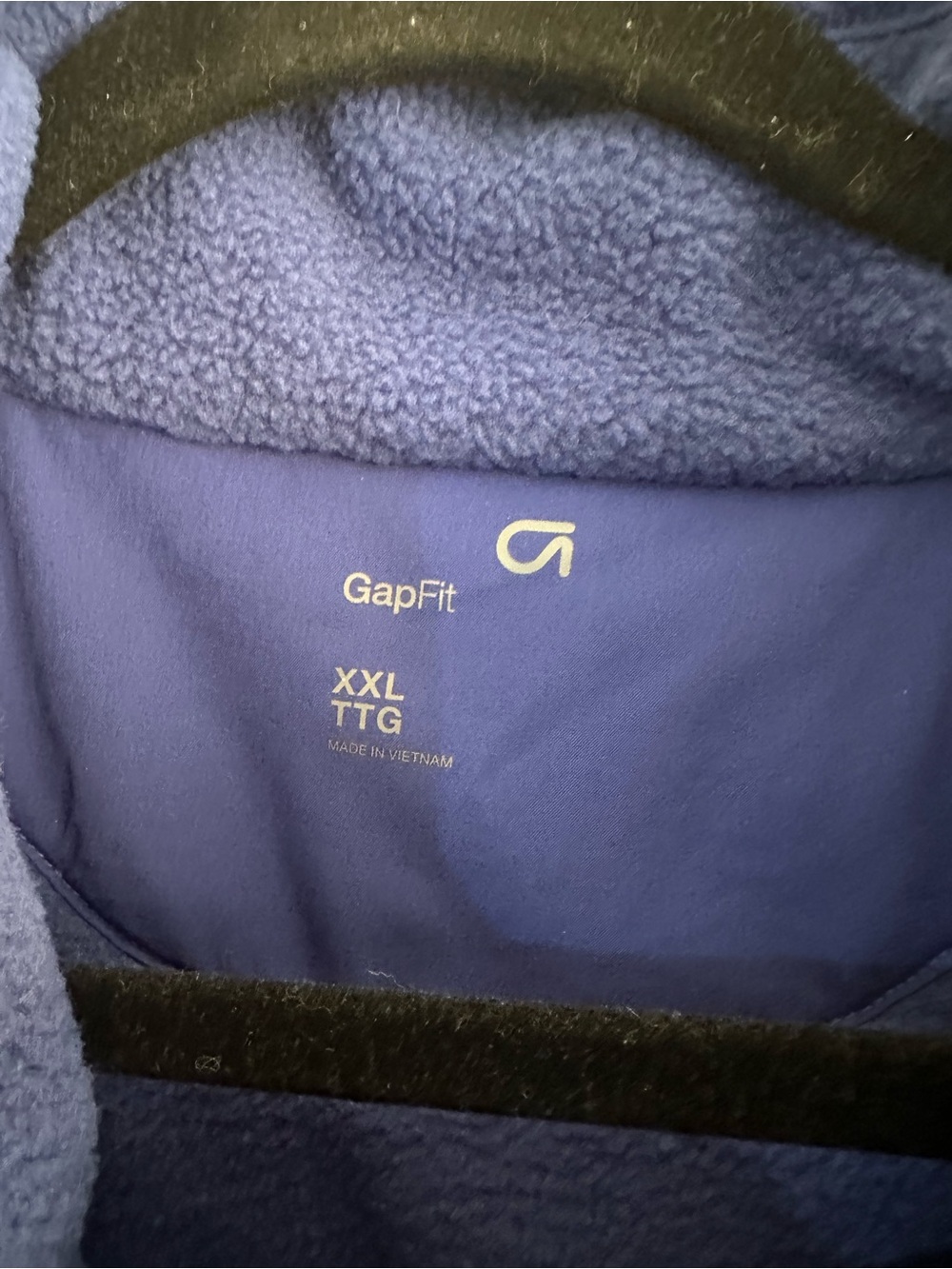 GAP Royal Blue Snap Button Teddy Fleece Jacket Size XXL NWT Cozy Fall Activewear - Picture 7 of 10